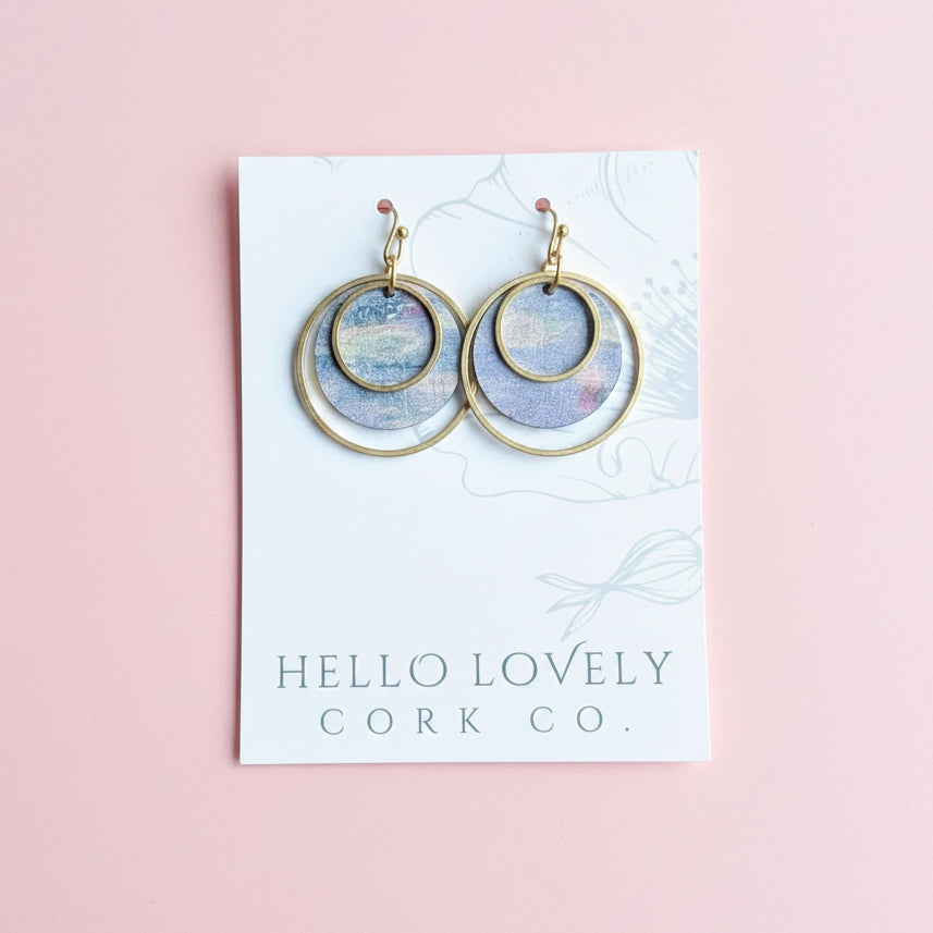 Amaya Earrings in Waterlilies